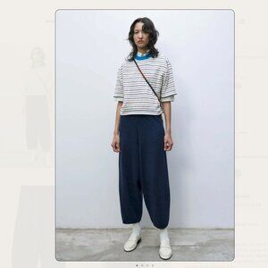 Cordera Navy Wide Leg Lounge Pants